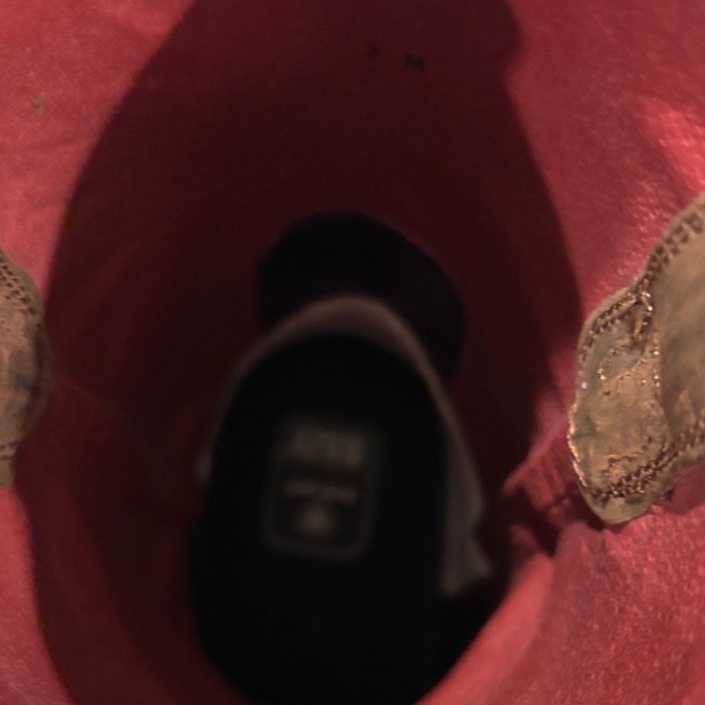 Ariat Brown and Red Kids Western Boots - Picture 7 of 10